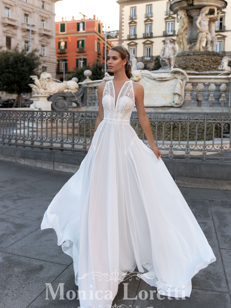 Vestido de novia monica loretti 8115 en málaga