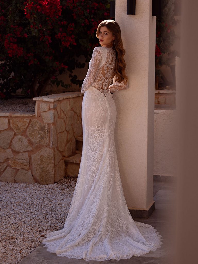 vestido novia nueva coleccion DR428 en remedios novias malaga encaje