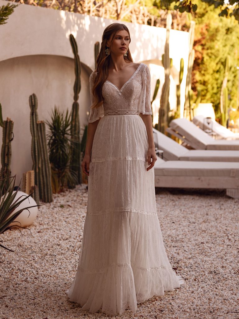 vestido novia nueva coleccion DR429 en remedios novias malaga