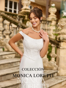 portada nueva colección MONICA LORETTI remedios novias moda nupcial malaga vestidos
